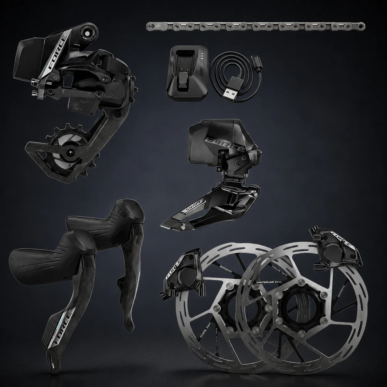 SRAM Force AXS 2X Groupset E1 Groupset