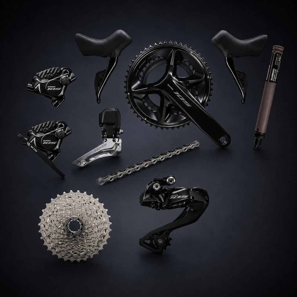 Shimano 105 R7150 2x12 Speed Di2 Disc Brake Road Groupset - 50/34 11/34