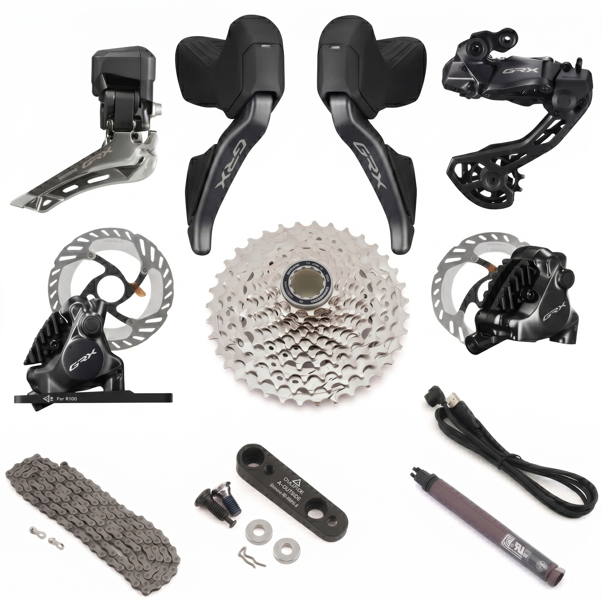 Shimano GRX Di2 12-speed electronic gravel groupset  RX825
