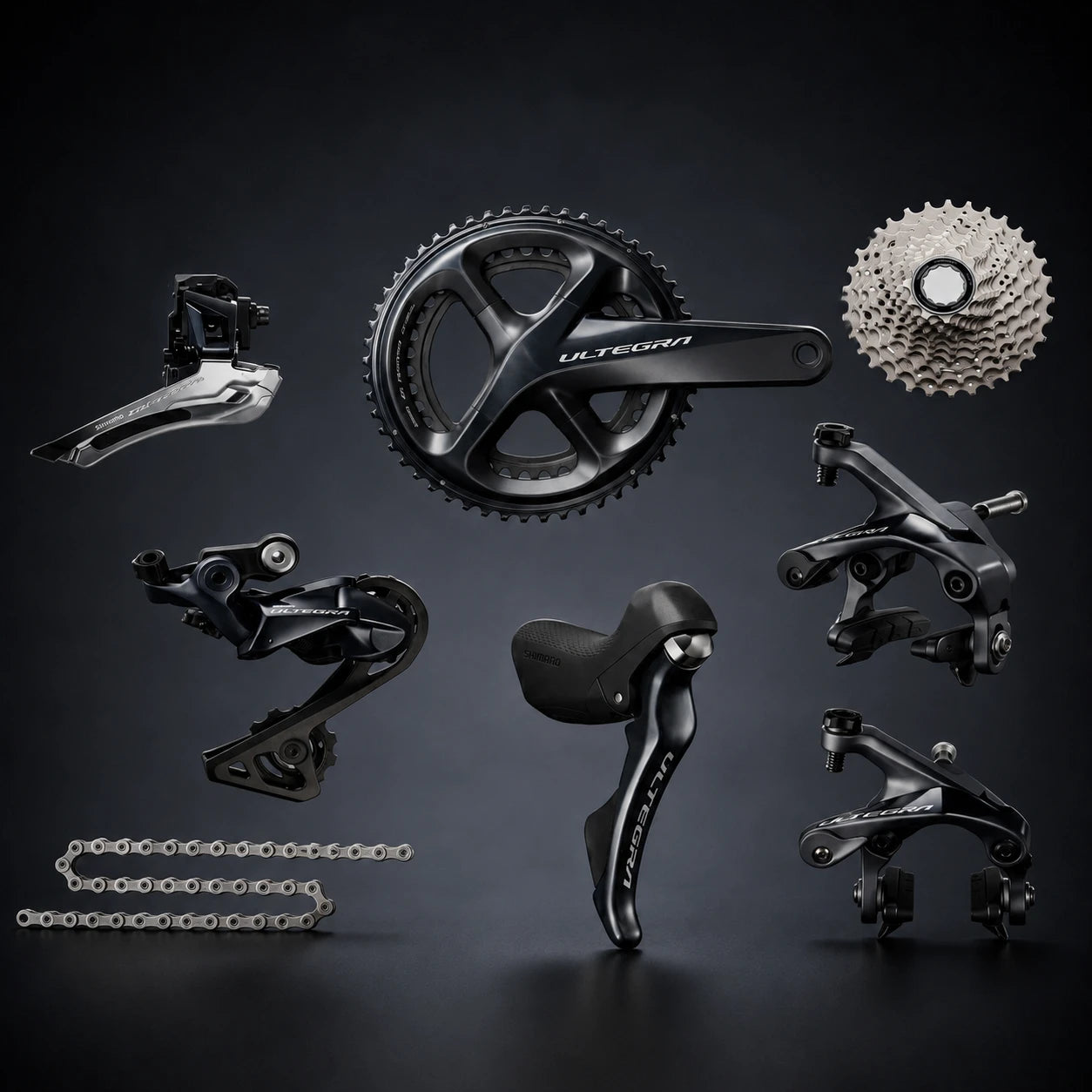 Shimano Ultegra R8000 2x11 Rim Brake Groupset - 50/34T, 11-28T